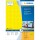 HERMA Etiketten A4 gelb 25,4x10 mm Papier matt 18900 St.