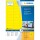 HERMA Etiketten A4 gelb 45,7x21,2mm Papier matt 4800 St.