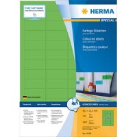 HERMA Etiketten A4 grün 45,7x21,2mm Papier matt 4800...