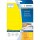 HERMA Etiketten A4 gelb 105x37mm Papier matt ablösbar 320St.