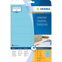 HERMA Etiketten A4 blau 105x37mm Papier matt...