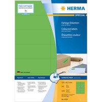 HERMA Etiketten A4 grün 105x42,3mm Papier matt 1400 St.