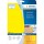 HERMA Etiketten A4 gelb 105x148mm Papier matt ablösbar 80St.