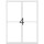 HERMA Etik. A4 Outdoor Klebefolie weiß 99,1x139 mm  160 St.