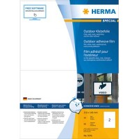 HERMA Etik. A4 Outdoor Klebefolie weiß 210x148 mm...