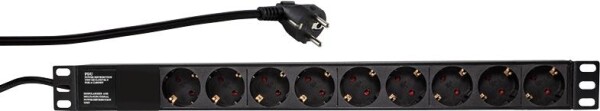 Logilink Steckdosenleiste 19" 9fach ohne An/Aus Schalter