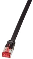 Logilink Flachpatchkabel 2xRJ45 U/FTP Cat6A 2.00m schwarz