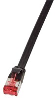 Logilink Flachpatchkabel 2xRJ45 U/FTP Cat6A 3.00m schwarz