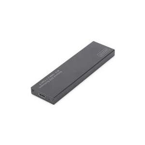 DIGITUS Externes Gehäuse M.2  USB3.1/C  SSD     Alu schwarz