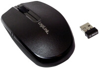 Logilink Maus mini Funk 2.4 GHz 1600dpi optisch scroll black