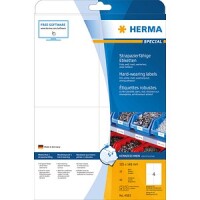 HERMA Etik. strapazierf. A4 weiß 105 x 148 mm wfest...