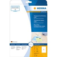 HERMA Etik. transparent  A4 matt 210 x 297 mm wfest   10 St.