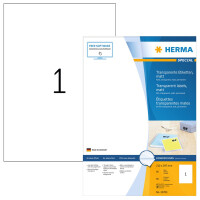 HERMA Etik. transparent  A4 matt 210 x 297 mm wfest   10 St.