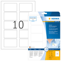 HERMA Textil/Namensetiketten A4    80x   50mm weiss  100 St.