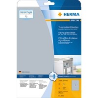 HERMA Typenschildetiketten A4 silb. 210x297 mm Folie  10 St.