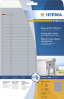 HERMA Typenschildetiketten A4 silb. 210x297 mm Folie  10 St.
