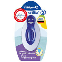 Pelikan Radierer griffix blau   R1BB mit Griffzone Blister