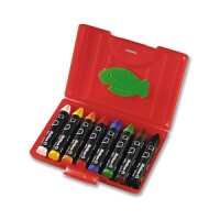 Pelikan Wachsmalstifte 665/8WF Rund wasserf.   8er Box