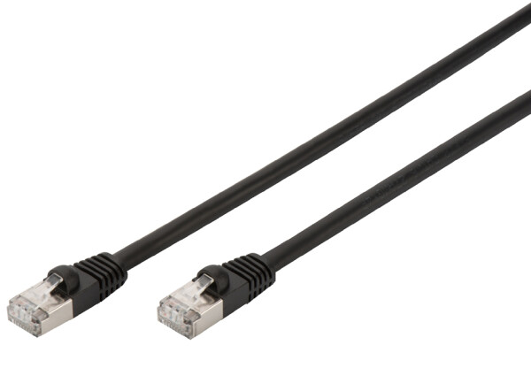 DIGITUS Patchkabel Cat6  S/FTP 2xRJ45  3.0m schwarz Outdoor