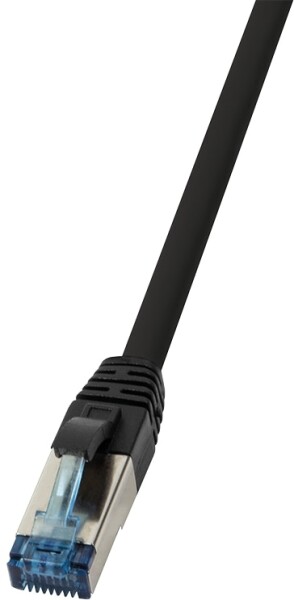 Logilink Patchkabel CAT6A S/FTP AWG27f. 0,50m Industrie schw