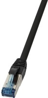 Logilink Patchkabel CAT6A S/FTP AWG27f. 0,50m Industrie schw