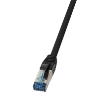 Logilink Patchkabel CAT6A S/FTP AWG27f.15,00m Industrie schw