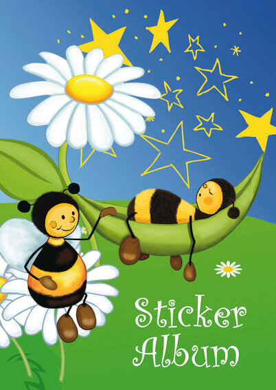 HERMA Sticker Sammelalbum für Kids Bienenwiese A5