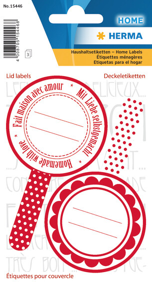 HERMA Deckeletiketten New Look Rot 6St.