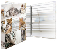 HERMA Ringbuch A4 Katzen 4D