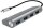 Logilink USB 3.1 HUB 4-port Type-C Aluminium grau