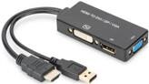 DIGITUS HDMI-Konverterkabel HDMI-> DP,DVI,VGA 0,2m...