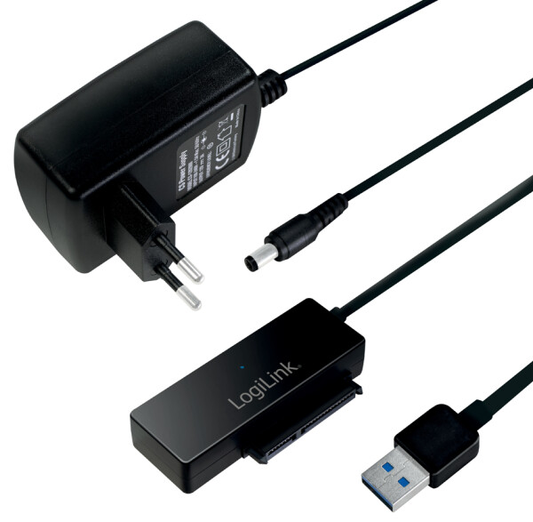 Logilink Adapter USB 3.0 > SATA mit OTB m. NT