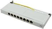 Logilink Cat.6  Mini Patchpanel, 8-Port, hellgrau