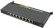 Logilink Cat.6A Mini Patchpanel, 8-Port, schwarz, 0,5 HE