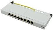 Logilink Cat.6A Mini Patchpanel, 8-Port, grau, 0,5 HE