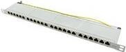 Logilink 19" Cat.6A Patchpanel, 24-Port, grau, 0,5 HE