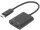 DIGITUS USB 3.1 Verteilerkabel Typ C-Klinke St/Bu/Bu 0.2m sw