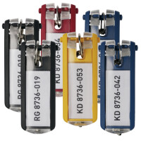 DURABLE Schlüsselanhänger Key Clip 6 Stück...