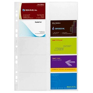 DURABLE Visitenkartenhüllen A4 f2384/2388 transp 10 Stück