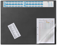 DURABLE Schreibunterlage Vollsichtpl/Kalender 65x52cm schw