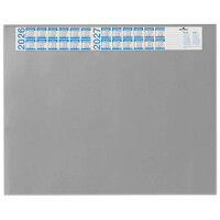 DURABLE Schreibunterlage Vollsichtpl/Kalender 65x52cm grau