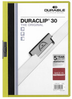 DURABLE Klemm-Mappe Duraclip Original 30 grün