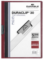 DURABLE Klemm-Mappe Duraclip Original 30 dklrot
