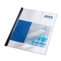 DURABLE Klemmschienenhülle PP bis 100 Blatt 50...