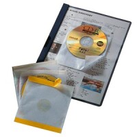 DURABLE CD-Selbstklebetasche FIX f 1 CD PP  transp. 10 Stck