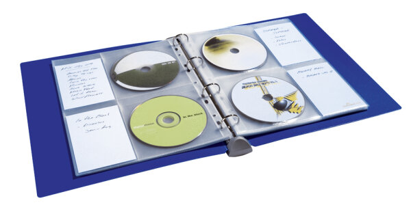 DURABLE CD/DVD COVER light M Pck a 10 Taschen transparent