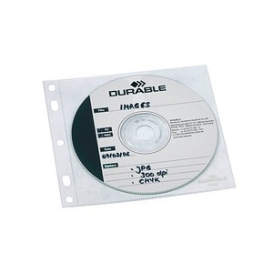 DURABLE CD/DVD COVER FILE für 1 oder 2 CD/DVD 10er Beutel