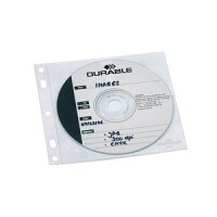 DURABLE CD/DVD COVER FILE für 1 oder 2 CD/DVD 10er...