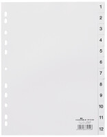 DURABLE Register A4 1-12 hoch weiß