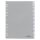 DURABLE Blanko-Register PP blanko Taben 10-teilig grau